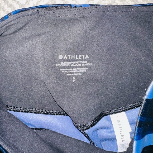 Athleta Size S Elation velvet tight. Matching bra listed separately - Picture 5 of 6